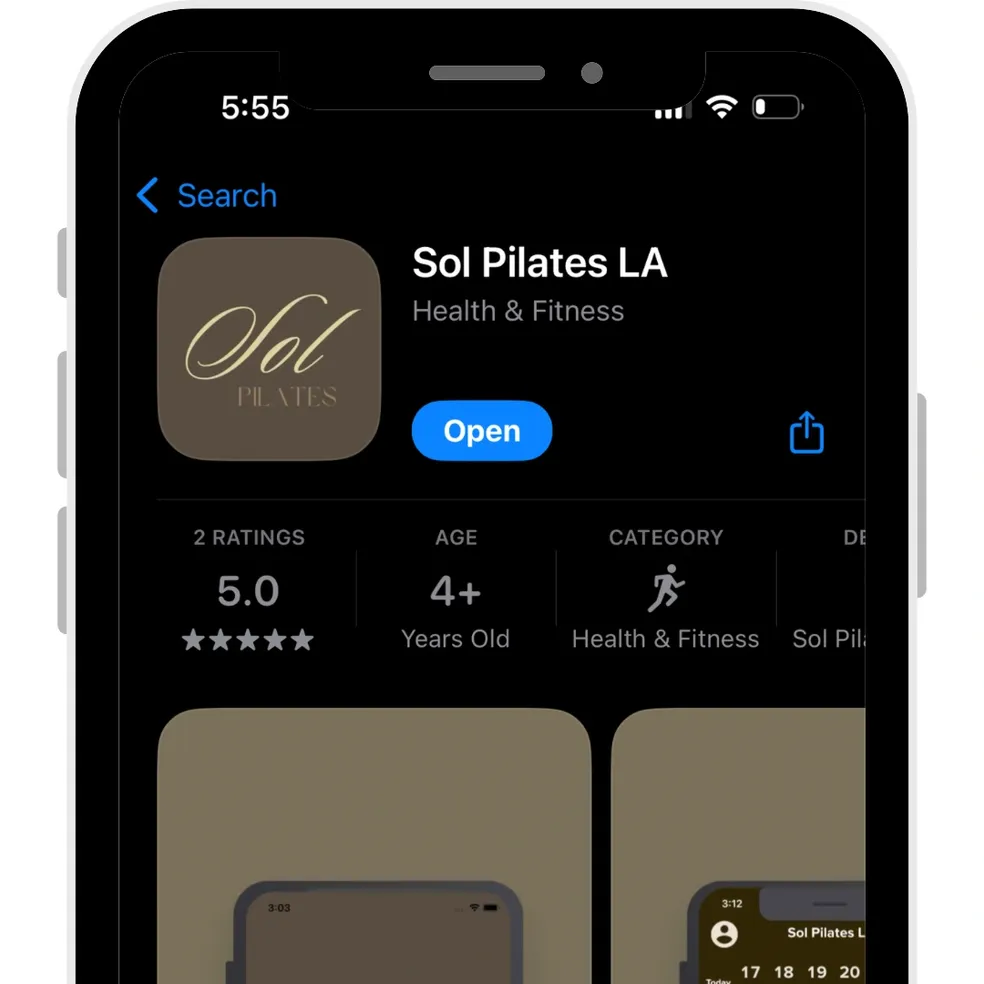Sol Pilates LA app in the App Store